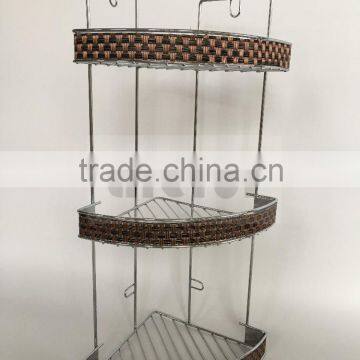 Tenby Living Corner Shower Caddy - 3 Shelf Shower Textilene decrorating
