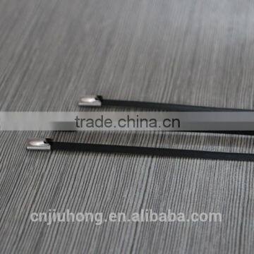 PVC Coated stainless steel cable ties use in the power stations