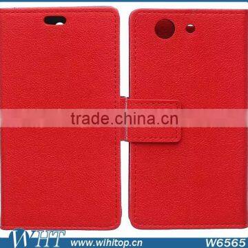 Phone Accessories Luxury Wallet Leather Flip Case for Sony Xperia Z4 Compact photo-5