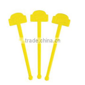 Plastic stirrer in promotion