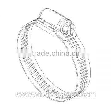American Type Cross Clamp Hose Clamp With Clamp for Square Tube