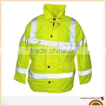 Waterproof reflective high visibility rain jackets hi vis workwear