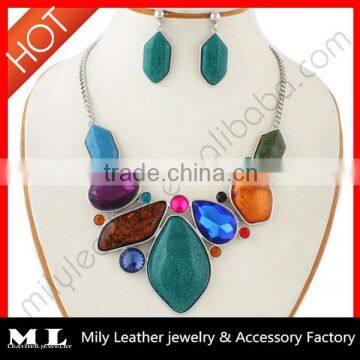 Hot sell fashion costume jewelry set custom MLJS 07