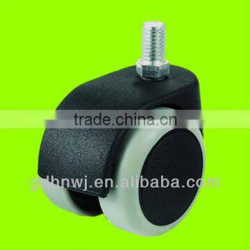 threaded stem furniture swivel PVC caster for Executive Chair (FC3111)