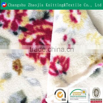 2016 hotsale two-side brushed one-sied antipilling floral print polar fleece fabricOeko-Tex Standard 100 certificated from China