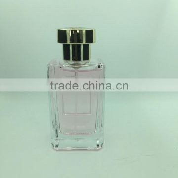 Guangzhou custom new design perfume bottle with flower cap, perfume bottle sale