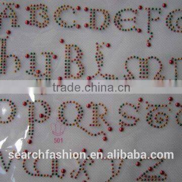 funny fonts alphabets nailhead transfer hotfix motif