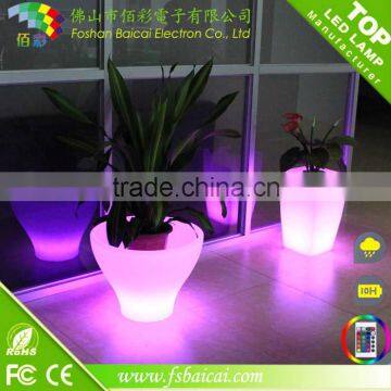 PE Material Illuminated Led Planters /light up Flower Pot/plastic Led Flower Pot photo-6