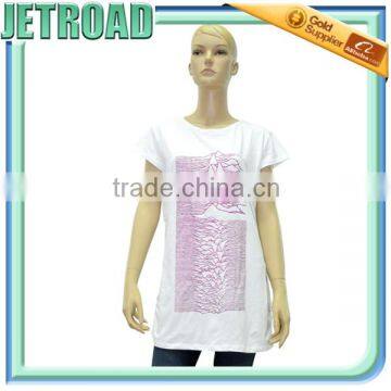 Women's Hip Long Blouse Cap Sleeves Ruffled Side Seam Designs for Fat Women photo-2