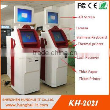 dual touch screen payment kiosk with new design/new touch screen monitor advertising kiosk with payment/all in one payment kiosk