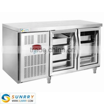 High Quality table top mini fridge/Refrigerated work table