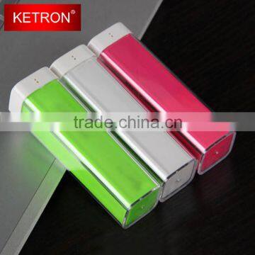 protable power bank 2600mah univesal external powered backup charger