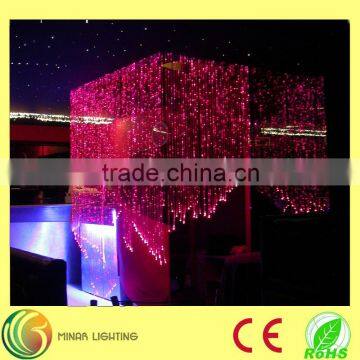 2016 nice fiber optic curtain light for bar decoration