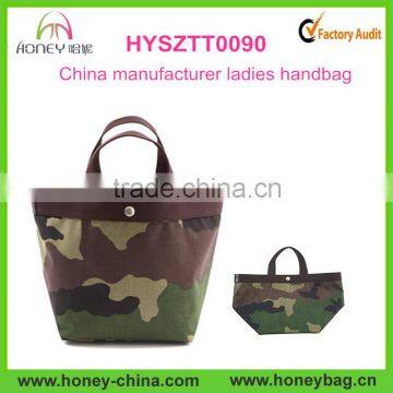 China manufacturers Camouflage designer ladies handbag