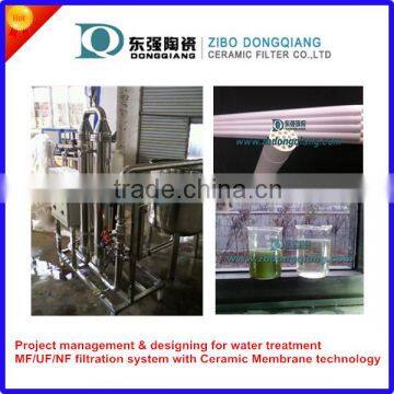 water recycling system with UF/MF ceramic membrane technology