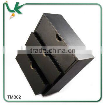 Trapeoid Shaped Three-layer Special Paper Covering Cardboard Jewelry Box photo-5