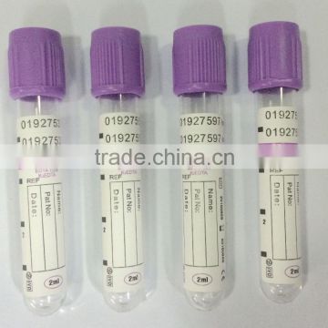 Purple cap EDTA vacuum blood collection tube