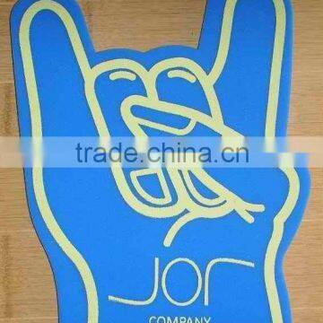 various styles and colorful cheering foam hand