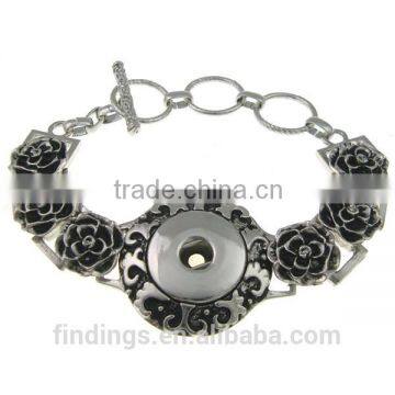 CJ3477 metal bangle bracelet blank,handmade click bracelet