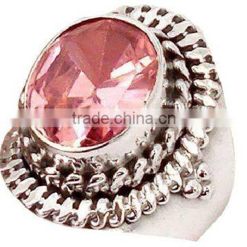 Sterling Silver Coral & Turquoise. Ring, Semiprecious Ring, Sterling Silver Rings photo-5