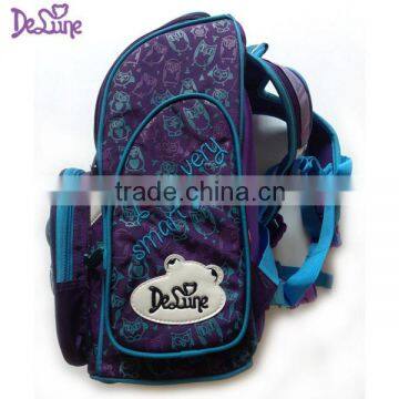 3D Owl Print School Backpack Girls Beautiful School Bags for Kids photo-2