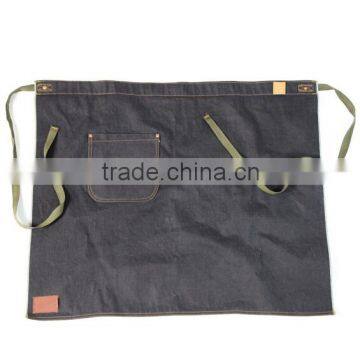Selvedge Denim Work Waist Apron With Pockets For Work