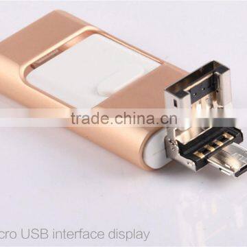 High quality fashion custom otg usb flash drives OTG usb3.0 flash drives for iphone or android