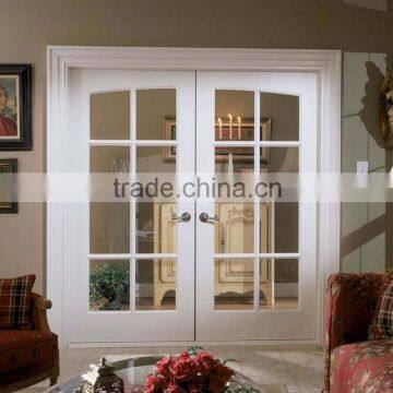 Forest Bright European Style Double Glass Doors , Common Arch Pair Double Glazed French Doors