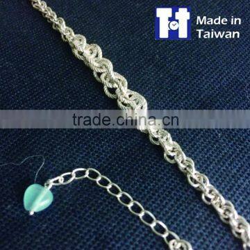 Manual Double Spiral Sterling Silver Bracelet Jewelry Valentine Gift photo-2