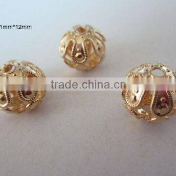 Factory round metal balls, hollow metal ball, small decorative balls