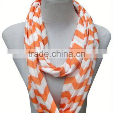 Supplier in Yiwu nursing scarf wholesale 100% polyester chevron breastfeeding scarf