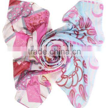 Flower Printing Most Popular Infinity Scarves Oem photo-2