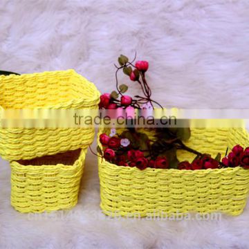 set of 3 cheap storage baskets, wicker baskets, gift baskets