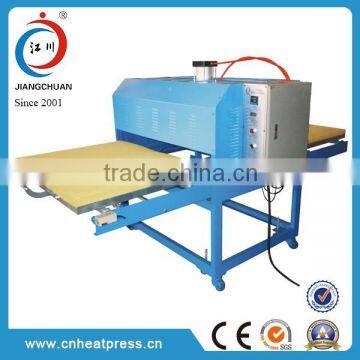 large format pneumatic double work station garments heat press machine