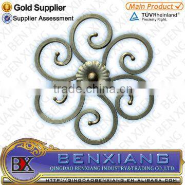 High quality and cheap wrought iron rosettes used wrought iron gate