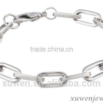 fashion silver color stainless steel link bracelet jewelry