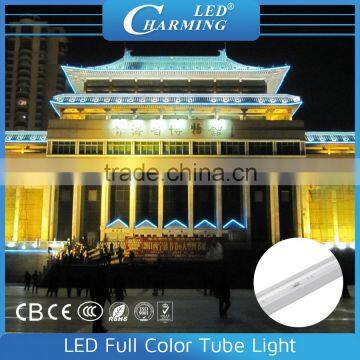 Aluminum Base Polycarbonate Transparency DC24V Full Color RGB Led Tube Light for Outdoor Lighting Project in 2016 photo-4