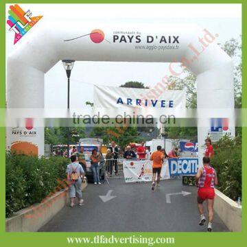 Inflatable start line and finish line sports event arch