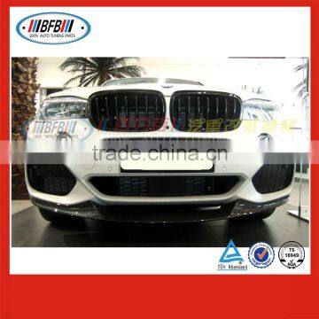 high quality carbon auto spare parts FOR BMW X5 X series MP Style 2014 front diffuser lip car bumper