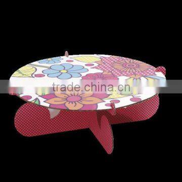 Wholesale 1 Tier Cardboard Wedding Cake Stand for Cake