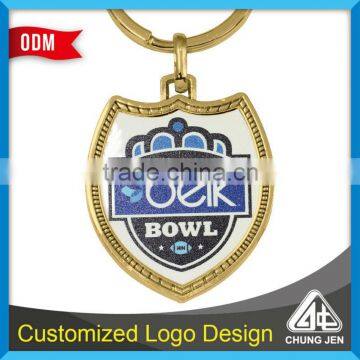 Popular Custom Logo American Football Printing Keychain photo-2