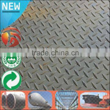 Hot Sale Checker steel plate 8mm thick ASTM A36 tear drop steel road plate