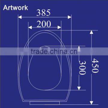 1055 Toilet Seats; Soft-Closing Toilet Seat Cover PP Plastic Ceramic Toilet Seats photo-2