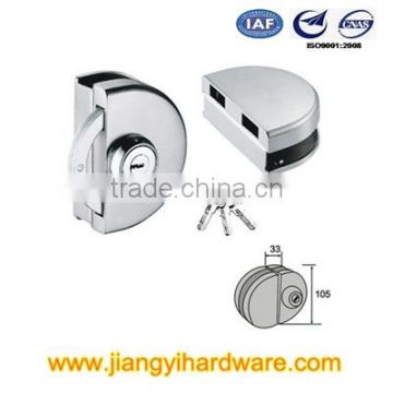 Stainless steel double glass door lock