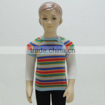 TYS029 children's arcylic sweater with stripe 5GG