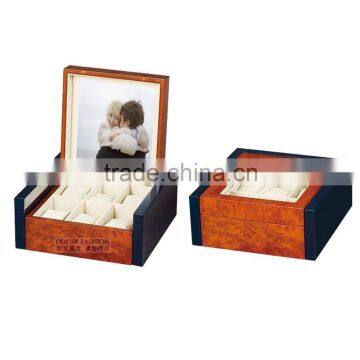 romantic and luxury wood video jewelry box for watch