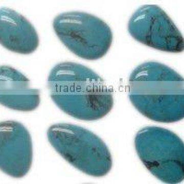 mixing sizes of natural blue bulk turquoise cabochon