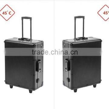 Wholesale Premium Professional Aluminum Beauty Kit Case Trolley Rolling Makeup Case photo-3