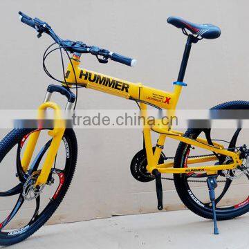 26-inch Folding Mountain Bike 21 Speed High-carbon Steel Mountain Bike photo-3