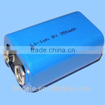 Lithium Iron Phosphate Rechargeable Battery with 9V Voltage